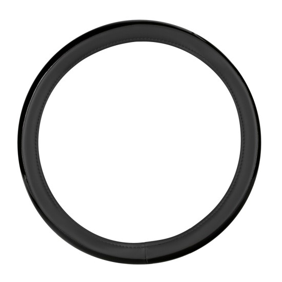 Lampa - Κάλυμμα Τιμονιού AURA (M) 37/39cm Μαύρο ένθετο με γυαλάδα άοσμο μαλακό Skeentex - 1 τεμ. (L3290.5)