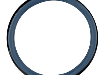 Lampa - Κάλυμμα Τιμονιού AURA (M) 37/39cm Μαύρο ένθετο με γυαλάδα / Μπλέ άοσμο μαλακό Skeentex - 1 τεμ. (L3290.8)