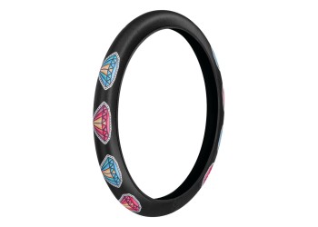 ΚΑΛΥΜΜΑ ΤΙΜΟΝΙΟΥ SKIN-COVER DIAMONT (ΔΙΑΜΑΝΤΙΑ) 35/37cm (S) ΜΑΥΡΟ ΕΛΑΣΤΙΚΟ ΠΟΛΥΕΣΤΕΡΙΚΟ 2mm ΠΑΧΟΣ