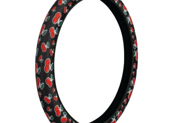 ΚΑΛΥΜΜΑ ΤΙΜΟΝΙΟΥ SKIN-COVER CHERRY-CILIEGE(ΚΕΡΑΣΙΑ) 35/37cm(S) ΜΑΥΡΟ ΕΛΑΣΤΙΚΟ ΠΟΛΥΕΣΤΕΡΙΚΟ 2mm ΠΑΧΟΣ