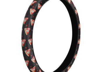 ΚΑΛΥΜΜΑ ΤΙΜΟΝΙΟΥ SKIN-COVER PIZZA (ΠΙΤΣΑ) 38/40cm (M) ΜΑΥΡΟ ΕΛΑΣΤΙΚΟ ΠΟΛΥΕΣΤΕΡΙΚΟ 2mm ΠΑΧΟΣ