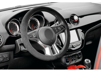 Lampa Κάλυμμα Τιμονιού Αυτοκινήτου Skin-Cover 35-37εκ. Ελαστικό Άοσμο Μικροϊνών Μαύρο 1-τεμ. (L3292.5)