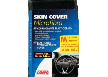 Lampa Κάλυμμα Τιμονιού Αυτοκινήτου Skin-Cover 38-40εκ. Ελαστικό Άοσμο Μικροϊνών Μαύρο 1-τεμ. (L3292.6)
