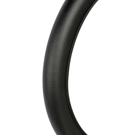Lampa Κάλυμμα Τιμονιού Αυτοκινήτου Skin-Cover 35-37εκ. Ελαστικό Άοσμο Ultra-soft Δερμάτινο Μαύρο 1-τεμ. (L3292.7)