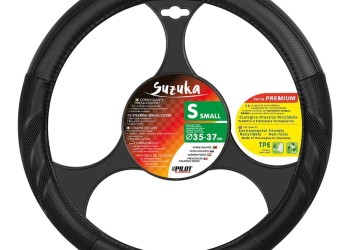 Lampa Κάλυμμα Τιμονιού Αυτοκινήτου Suzuka 35-37εκ. Άοσμο Ελαστικό Ultra soft Skeentex με αεριζόμενες λαβές Μαύρο 1-τεμ. (L3293.0)