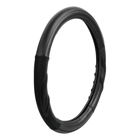 Lampa Κάλυμμα Τιμονιού Αυτοκινήτου Suzuka 37-39εκ. Άοσμο Ελαστικό Ultra soft Skeentex με αεριζόμενες λαβές Μαύρο 1-τεμ. (L3293.1)