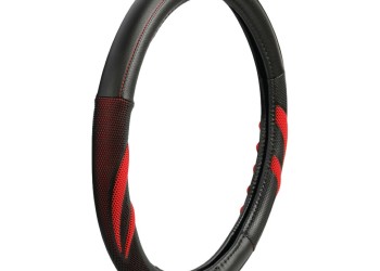 Lampa Κάλυμμα Τιμονιού Αυτοκινήτου Suzuka 37-39εκ.  Άοσμο Ελαστικό Ultra soft Skeentex με αεριζόμενες λαβές Κόκκινο 1-τεμ. (L3293.4)