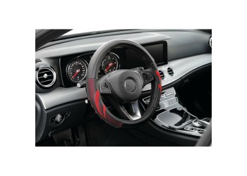 Lampa Κάλυμμα Τιμονιού Αυτοκινήτου Suzuka 37-39εκ.  Άοσμο Ελαστικό Ultra soft Skeentex με αεριζόμενες λαβές Κόκκινο 1-τεμ. (L3293.4)