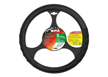 Lampa Κάλυμμα Τιμονιού Αυτοκινήτου SPA 35-37εκ. Άοσμο Αεριζόμενες αγωνιστικές λαβές Ultra soft Skeentex Μαύρο 1-τεμ. (L3293.6)