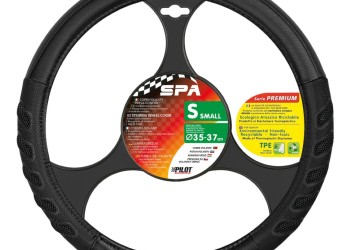Lampa Κάλυμμα Τιμονιού Αυτοκινήτου SPA 35-37εκ. Άοσμο Αεριζόμενες αγωνιστικές λαβές Ultra soft Skeentex Μαύρο 1-τεμ. (L3293.6)