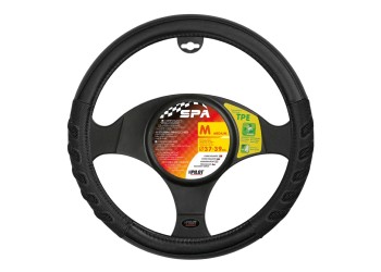 Lampa Κάλυμμα Τιμονιού Αυτοκινήτου SPA 37-39εκ. Άοσμο Αεριζόμενες αγωνιστικές λαβές Ultra soft Skeentex Μαύρο 1-τεμ. (L3293.7)