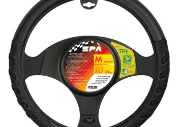 Lampa Κάλυμμα Τιμονιού Αυτοκινήτου SPA 37-39εκ. Άοσμο Αεριζόμενες αγωνιστικές λαβές Ultra soft Skeentex Μαύρο 1-τεμ. (L3293.7)