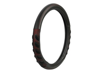 Lampa Κάλυμμα Τιμονιού Αυτοκινήτου SPA 37-39εκ. Άοσμο Αεριζόμενες αγωνιστικές λαβές Ultra soft Skeentex Μαύρο Κόκκινο - 1 τεμ. (L3294.1)