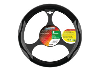 ΚΑΛΥΜΜΑ ΤΙΜΟΝΙΟΥ SILVERSTONE (S) 35/37cm ΔΕΡΜΑΤΙΝΗ ΜΑΥΡΟ/ΓΚΡΙ ΑΟΣΜΟ ECO-FRIENDLY