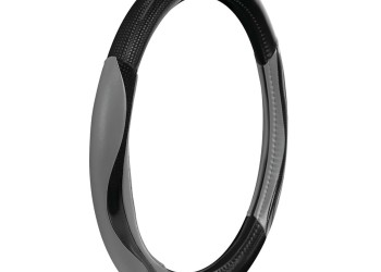 Lampa Κάλυμμα Τιμονιού Αυτοκινήτου Silverstone 37-39εκ. Άοσμο Με Carbon πρόσθετα λαβές Ultra-soft Skeentex Γκρι 1-τεμ. (L3294.5)