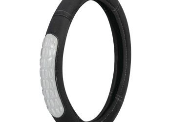 ΚΑΛΥΜΜΑ ΤΙΜΟΝΙΟΥ GEL GRIP (S) 35/37cm ΜΙΚΡΟΙΝΕΣ/ΤΖΕΛ ΜΑΥΡΟ/ΓΚΡΙ ΑΟΣΜΟ ECO-FRIENDLY