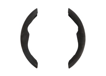 Lampa Ημι Κάλυμμα Λαβές Τιμονιού Αυτοκινήτου σπόρ Microfiber Άοσμο Μαύρο universal - 2 τεμ. (L3307.5)