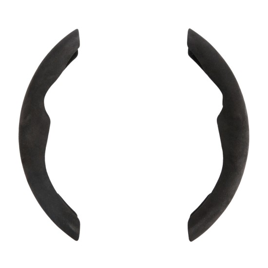 Lampa Ημι Κάλυμμα Λαβές Τιμονιού Αυτοκινήτου σπόρ Microfiber Άοσμο Μαύρο universal - 2 τεμ. (L3307.5)