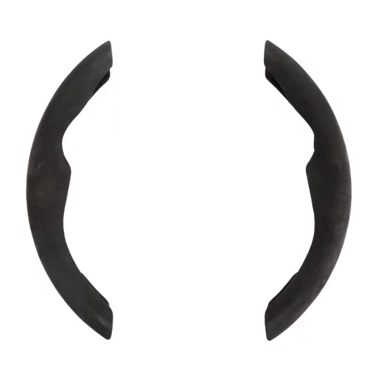 Lampa Ημι Κάλυμμα Λαβές Τιμονιού Αυτοκινήτου σπόρ Microfiber Άοσμο Μαύρο universal - 2 τεμ. (L3307.5)