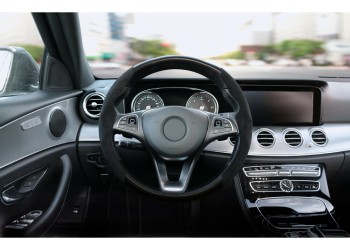 Lampa Ημι Κάλυμμα Λαβές Τιμονιού Αυτοκινήτου σπόρ Microfiber Άοσμο Μαύρο universal - 2 τεμ. (L3307.5)