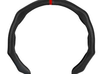 Lampa Κάλυμμα Τιμονιού Αυτοκινήτου Over-Grip, σπορ Άοσμο από PVC, Carbon look universal Γκρί 1-τεμ. (L3307.9)