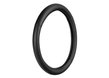 Lampa Κάλυμμα Τιμονιού Αυτοκινήτου Classic Premium 30/34εκ. Άοσμο με διάτρητες λαβές Ultra soft Skeentex Μαύρο με Μαύρη Ραφή 1-τεμ. (L3315.3)