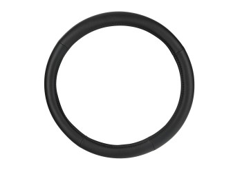 Lampa Κάλυμμα Τιμονιού Αυτοκινήτου Classic Premium 30/34εκ. Άοσμο με διάτρητες λαβές Ultra soft Skeentex Μαύρο με Μαύρη Ραφή 1-τεμ. (L3315.3)