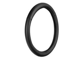 Lampa Κάλυμμα Τιμονιού Αυτοκινήτου Classic Premium 37/39εκ. Άοσμο με διάτρητες λαβές Ultra soft Skeentex Μαύρο με Μαύρη Ραφή 1-τεμ. (L3315.5)