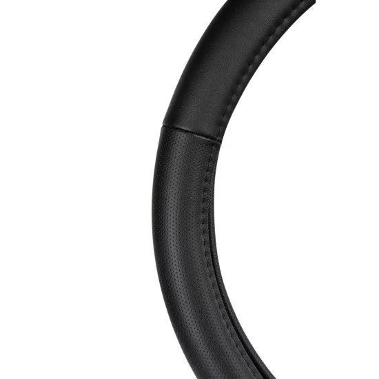 ΚΑΛΥΜΜΑ ΤΙΜΟΝΙΟΥ 40-42CM ΔΕΡΜΑ SKEENTEX ΜΑΥΡΟ CLASSIC PREMIUM GRAN PREE LAMPA - 1 ΤΕΜ.