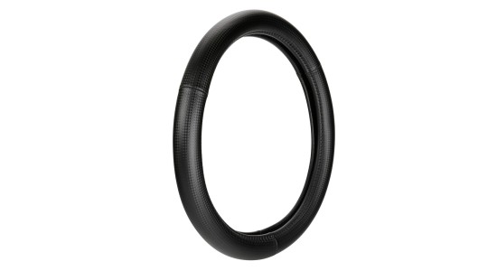 Lampa Κάλυμμα Τιμονιού Αυτοκινήτου Racing Premium 35-37εκ. Άοσμο ανάγλυφο από Ultra soft Skeentex Μαύρο  1-τεμ. (L3316.2)