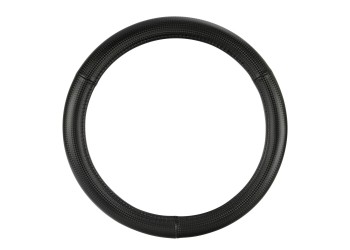 Lampa Κάλυμμα Τιμονιού Αυτοκινήτου Racing Premium 35-37εκ. Άοσμο ανάγλυφο από Ultra soft Skeentex Μαύρο  1-τεμ. (L3316.2)