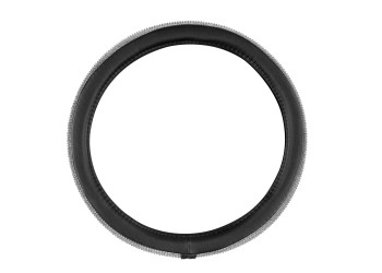 ΚΑΛΥΜΜΑ ΤΙΜΟΝΙΟΥ DIAMONDS SILVER (Μ) 37/39cm ΣΥΝΘΕΤΙΚΟ ΔΕΡΜΑ SKEENTEX ΜΑΥΡΟ/ΑΣΗΜΙ LAMPA  - 1 ΤΕΜ.