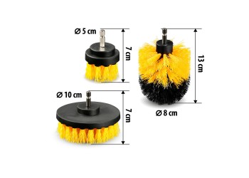 ΒΟΥΡΤΣΕΣ ΠΛΥΣΙΜΑΤΟΣ VORTEX 10/8/5cm ΓΙΑ ΔΡΑΠΑΝΟ ΣΕΤ LAMPA - 3 ΤΕΜ.