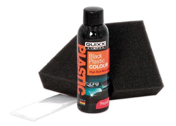 KIT ΑΝΑΝΕΩΣΗΣ ΚΑΙ ΠΡΟΣΤΑΣΙΑΣ ΓΙΑ ΠΛΑΣΤΙΚΑ ΣΕ  ΜΑΥΡΟ ΧΡΩΜΑ QUIXX 75ml