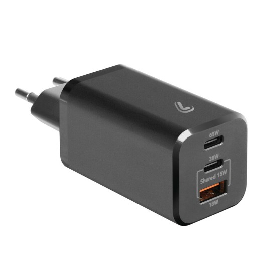 ΦΟΡΤΙΣΤΗΣ ΜΕ ΟΙΚΙΑΚΗ ΠΡΙΖΑ HOME ROCKET 65W 100/230V 65W ΜΕ 3 ΘΥΡΕΣ USB (USB-A+USB-Cx2) QUICK CHARGE LAMPA - 1 ΤΕΜ.