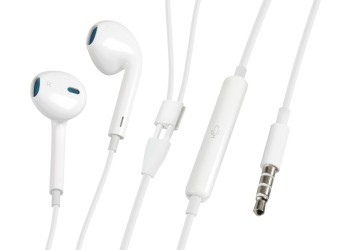 ΑΚΟΥΣΤΙΚΑ ΜΕ ΜΙΚΡΟΦΩΝΟ STEREO JACK 3.5mm 120cm ESSENTIALS LAMPA - 1 ΤΕΜ.