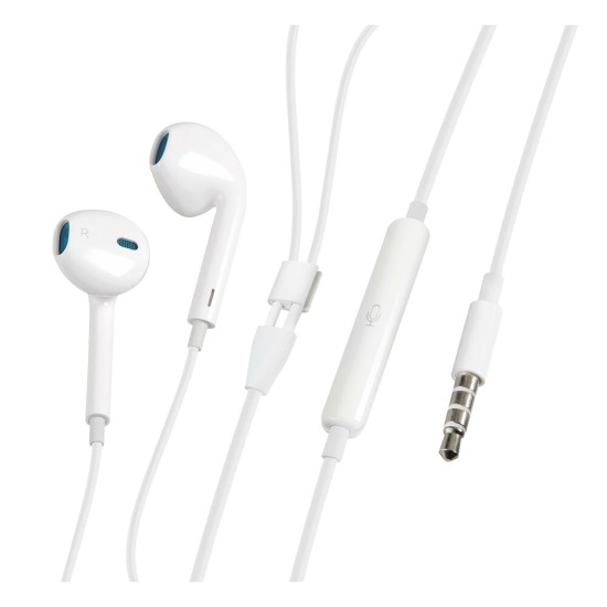 ΑΚΟΥΣΤΙΚΑ ΜΕ ΜΙΚΡΟΦΩΝΟ STEREO JACK 3.5mm 120cm ESSENTIALS LAMPA - 1 ΤΕΜ.