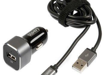 ΦΟΡΤΙΣΤΗΣ ΑΝΑΠΤΗΡΑ 12/24V ΜΕ 1 USB TYPE-C 3000mA ΜΕ ΚΑΛΩΔΙΟ 100cm FAST CHARGER SILVER LINE
