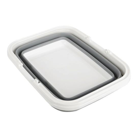 ΚΑΛΑΘΙ ΜΕΤΑΦΟΡΑΣ ΠΙΚ ΝΙΚ ΠΤΥΣΣΟΜΕΝΟ 6>15,5cm ΜΕ ΧΕΙΡΟΛΑΒΕΣ 8,5LT ΛΕΥΚΟ/ΓΚΡΙ