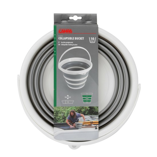 ΚΟΥΒΑΣ ΠΛΥΣΙΜΑΤΟΣ/ΚΑΛΑΘΙ ΜΕΤΑΦΟΡΑΣ ΑΝΤΙΚΕΙΜΕΝΩΝ ΠΤΥΣΣΟΜΕΝΟΣ 5>25cm ΜΕ ΧΕΙΡΟΛΑΒΗ 10LT ΛΕΥΚΟ/ΓΚΡΙ