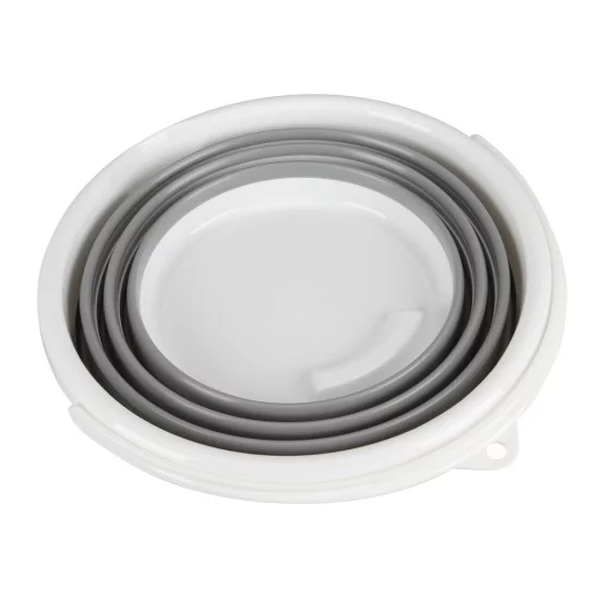 ΚΟΥΒΑΣ ΠΛΥΣΙΜΑΤΟΣ/ΚΑΛΑΘΙ ΜΕΤΑΦΟΡΑΣ ΑΝΤΙΚΕΙΜΕΝΩΝ ΠΤΥΣΣΟΜΕΝΟΣ 5>25cm ΜΕ ΧΕΙΡΟΛΑΒΗ 10LT ΛΕΥΚΟ/ΓΚΡΙ