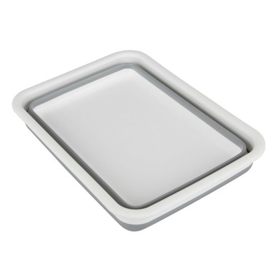 ΚΟΥΒΑΣ ΠΛΥΣΙΜΑΤΟΣ/ΚΑΛΑΘΙ ΜΕΤΑΦΟΡΑΣ ΑΝΤΙΚΕΙΜΕΝΩΝ ΠΤΥΣΣΟΜΕΝΟΣ 5>25cm ΜΕ ΧΕΙΡΟΛΑΒΗ 10LT ΛΕΥΚΟ/ΓΚΡΙ