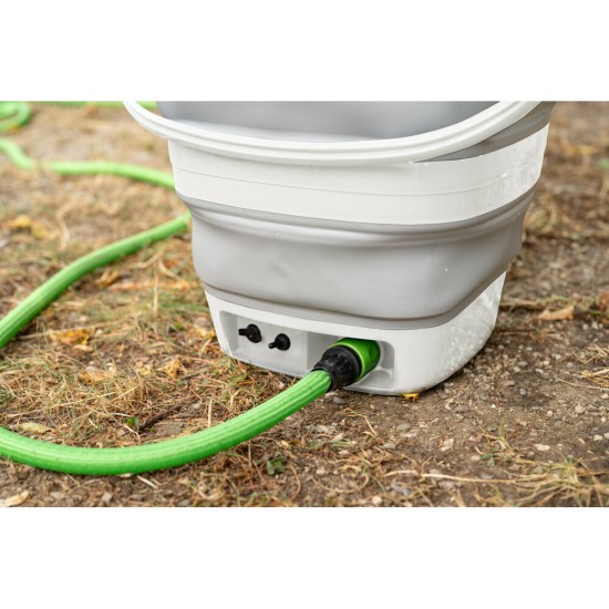 ΚΟΥΒΑΣ ΠΛΥΣΙΜΑΤΟΣ ΠΤΥΣΣΟΜΕΝΟΣ 15LT  ΜΕ ΗΛΕΚΤΡΙΚΗ ΑΝΤΛΙΑ ΝΕΡΟΥ ΚΑΙ ΛΑΣΤΙΚΟ 2>5m AQUAROVER