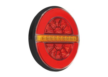 ΦΩΣ ΠΙΣΩ ΑΡΙΣΤΕΡΟ 12/24V DYNAMIC-O 140 mm ΜΕ 29 LED 3 ΧΡΗΣΕΙΣ ΘΕΣΕΩΣ/ΦΛΑΣ/STOP (ΚΟΚΚΙΝΟ/ΠΟΡΤΟΚΑΛΙ) - 1 ΤΕΜ.