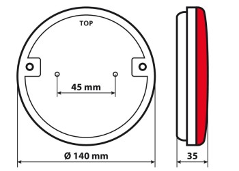 ΦΩΣ ΠΙΣΩ ΑΡΙΣΤΕΡΟ 12/24V DYNAMIC-O 140 mm ΜΕ 29 LED 3 ΧΡΗΣΕΙΣ ΘΕΣΕΩΣ/ΦΛΑΣ/STOP (ΚΟΚΚΙΝΟ/ΠΟΡΤΟΚΑΛΙ) - 1 ΤΕΜ.