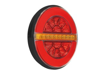 ΦΩΣ ΠΙΣΩ ΑΡΙΣΤΕΡΟ 12/24V DYNAMIC-O 140 mm ΜΕ 29 LED 3 ΧΡΗΣΕΙΣ ΟΜΙΧΛΗΣ/ΘΕΣΕΩΣ/ΦΛΑΣ (ΚΟΚΚΙΝΟ/ΠΟΡΤΟΚΑΛΙ) - 1 ΤΕΜ.