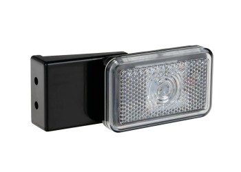 ΦΩΣ ΟΓΚΟΥ 12/24V  1LED ΜΕ ΒΑΣΗ ΚΑΙ ΑΝΑΚΛΑΣΤΗΡΑ ΛΕΥΚΟ  LAMPA - 1 TEM.