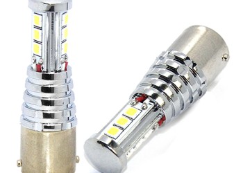 P21W 12V BA15s LED 9x3030chip PREMIUM LG ΛΕΥΚΟ (ΜΟΝΟΠΟΛΙΚΟ) 1ΤΕΜ.