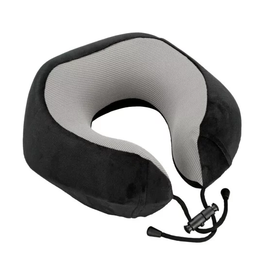 ΜΑΞΙΛΑΡΙ ΤΑΞΙΔΙΟΥ ΑΥΧΕΝΑ ΕΡΓΟΝΟΜΙΚΟ MEMORY FOAM ΜΑΥΡΟ/ΓΚΡΙ NECK-LUXE LAMPA - 1 ΤΕΜ.