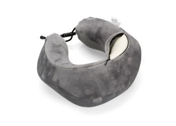 ΜΑΞΙΛΑΡΙ ΤΑΞΙΔΙΟΥ ΑΥΧΕΝΑ ΕΡΓΟΝΟΜΙΚΟ MEMORY FOAM ΓΚΡΙ NECK-LUXE LAMPA - 1 ΤΕΜ.